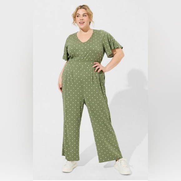 Torrid Flutter Sleeve Jumpsuit - Picture 2 of 5